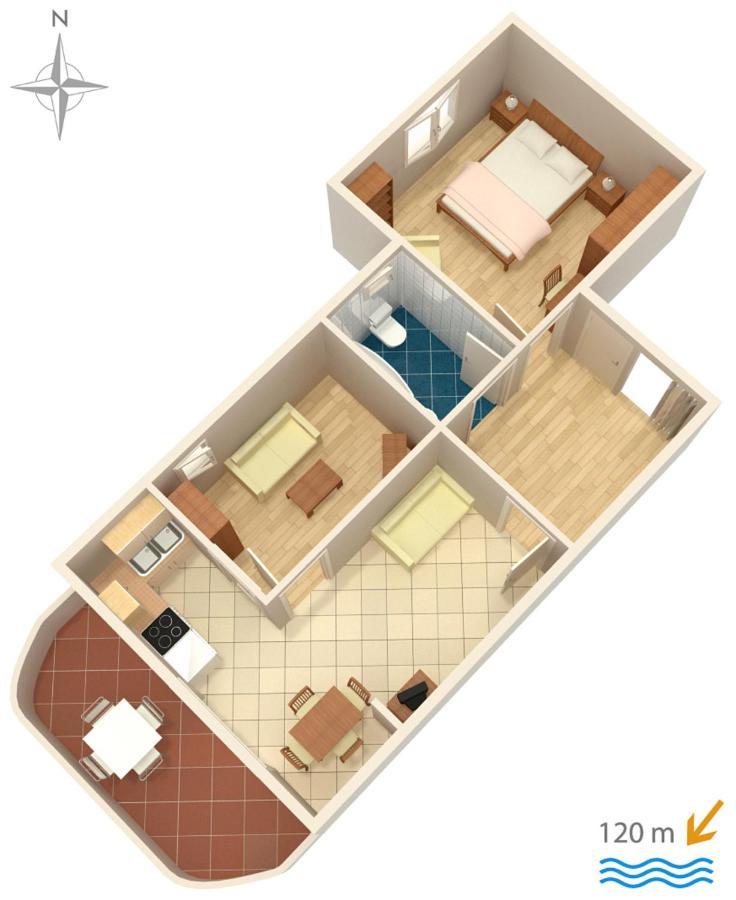 Apartments By The Sea Novi Vinodolski - 5558 エクステリア 写真